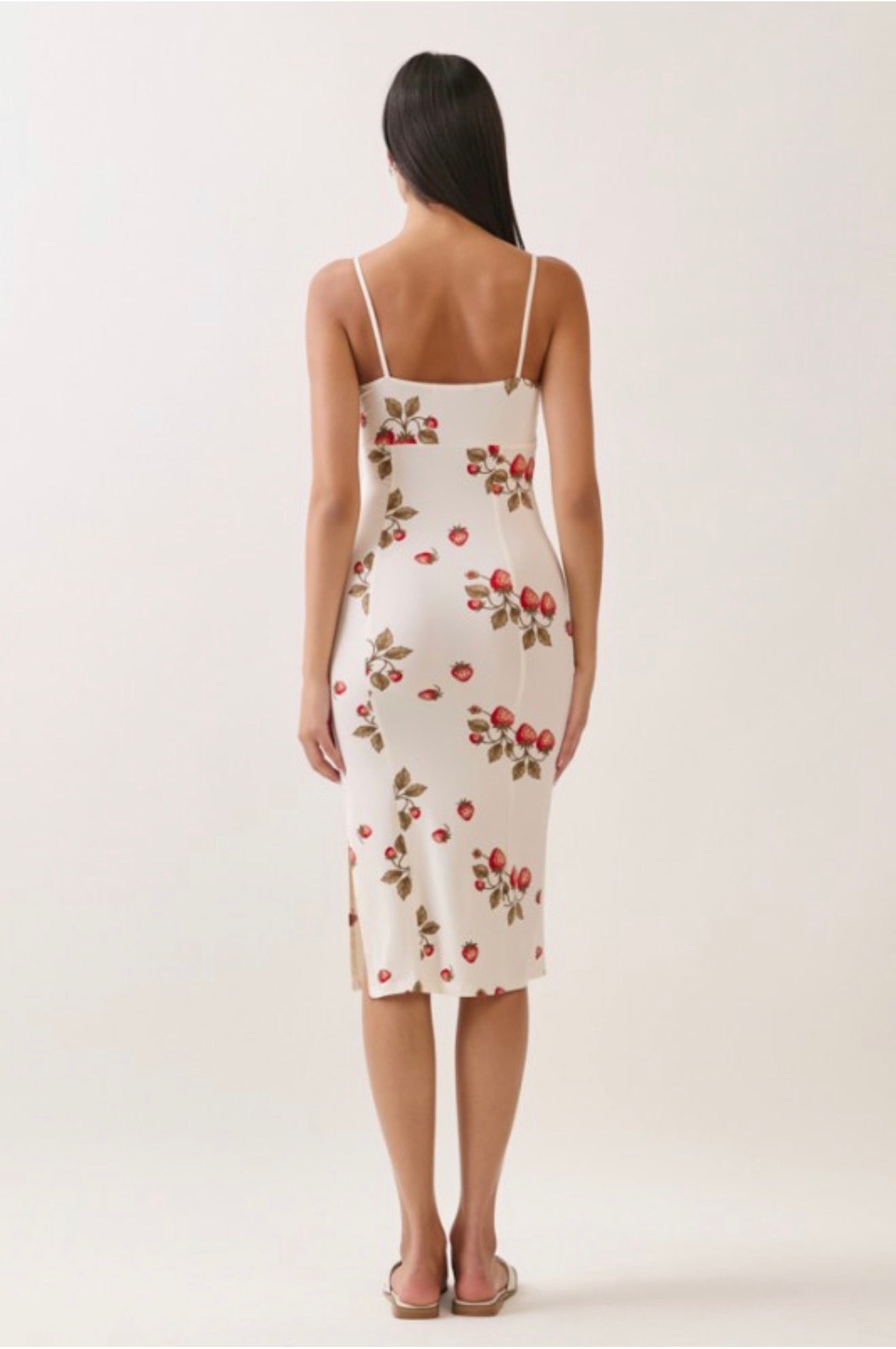 Strawberry Muse Midi Dress