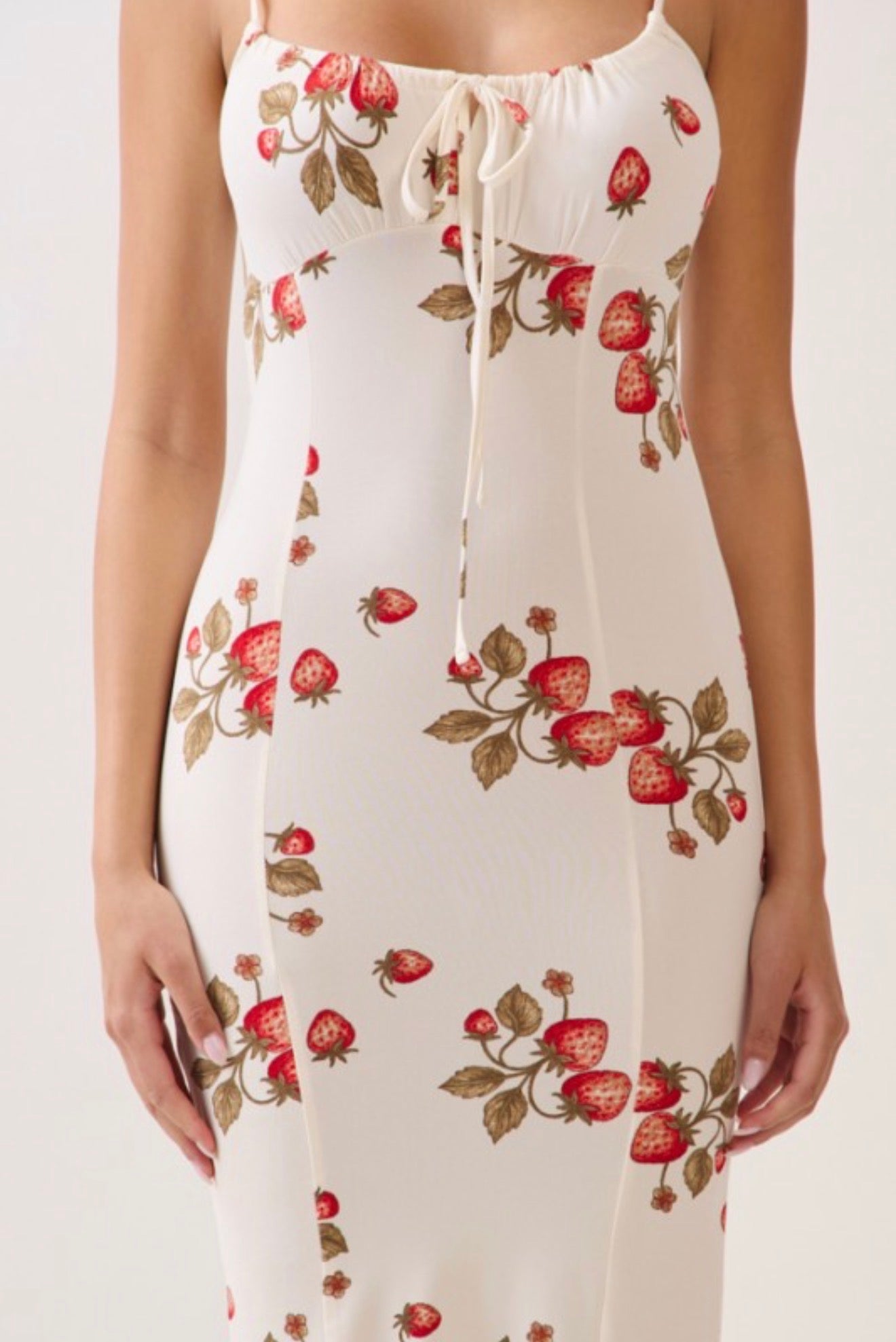 Strawberry Muse Midi Dress